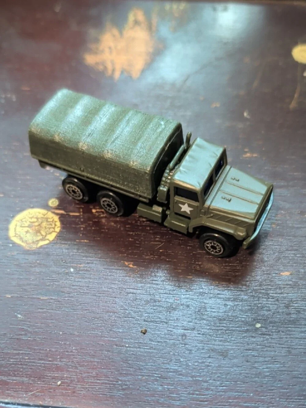 Green Military Cargo Toy Truck for Kids